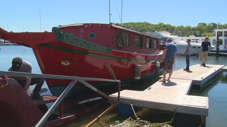 Authentic Chinese junk ready to set sail