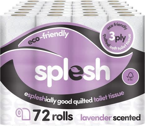 Stock up on toilet paper and nab this massive 72-pack of loo rolls while they're down by 28%