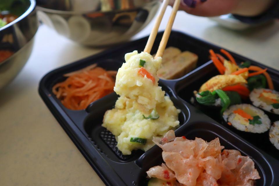 Wooga Bimbowl & Kal-guksu - potato salad