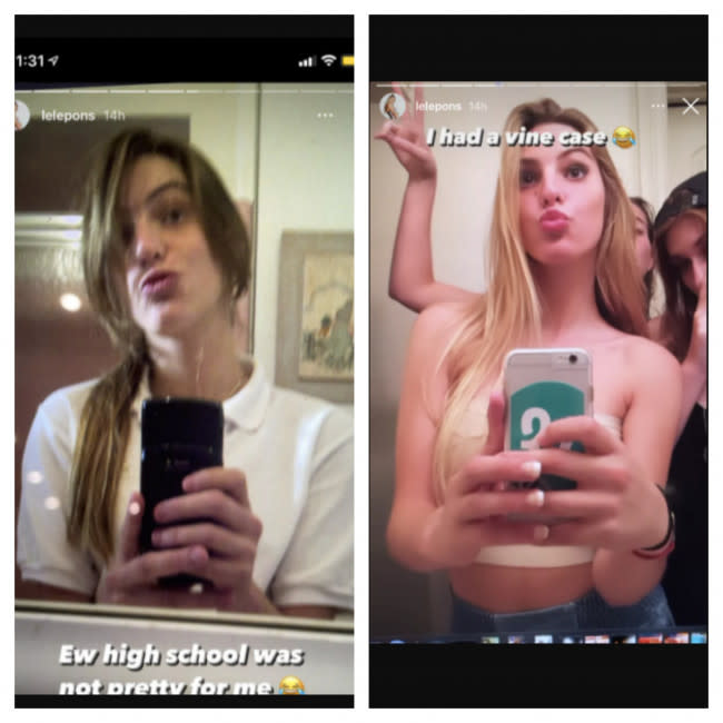 Los dos selfies antiguos de su etapa estudiantil y de los inicios de su carrera que ha compartido Lele Pons credit:Bang Showbiz