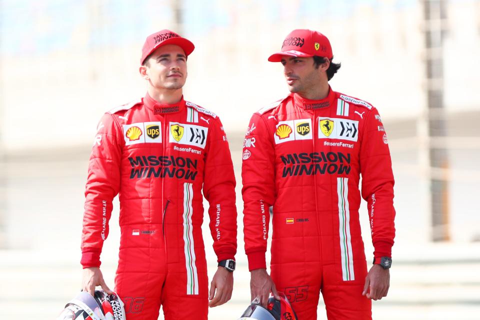 Charles Leclerc and Carlos Sainz