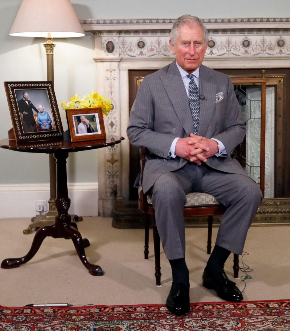 PHOTO: In this photo taken on Thursday, March 15, 2018, Prince Charles looks on ahead of delivering his Easter message at Clarence House in London. (Kirsty Wigglesworth/AP, FILE)