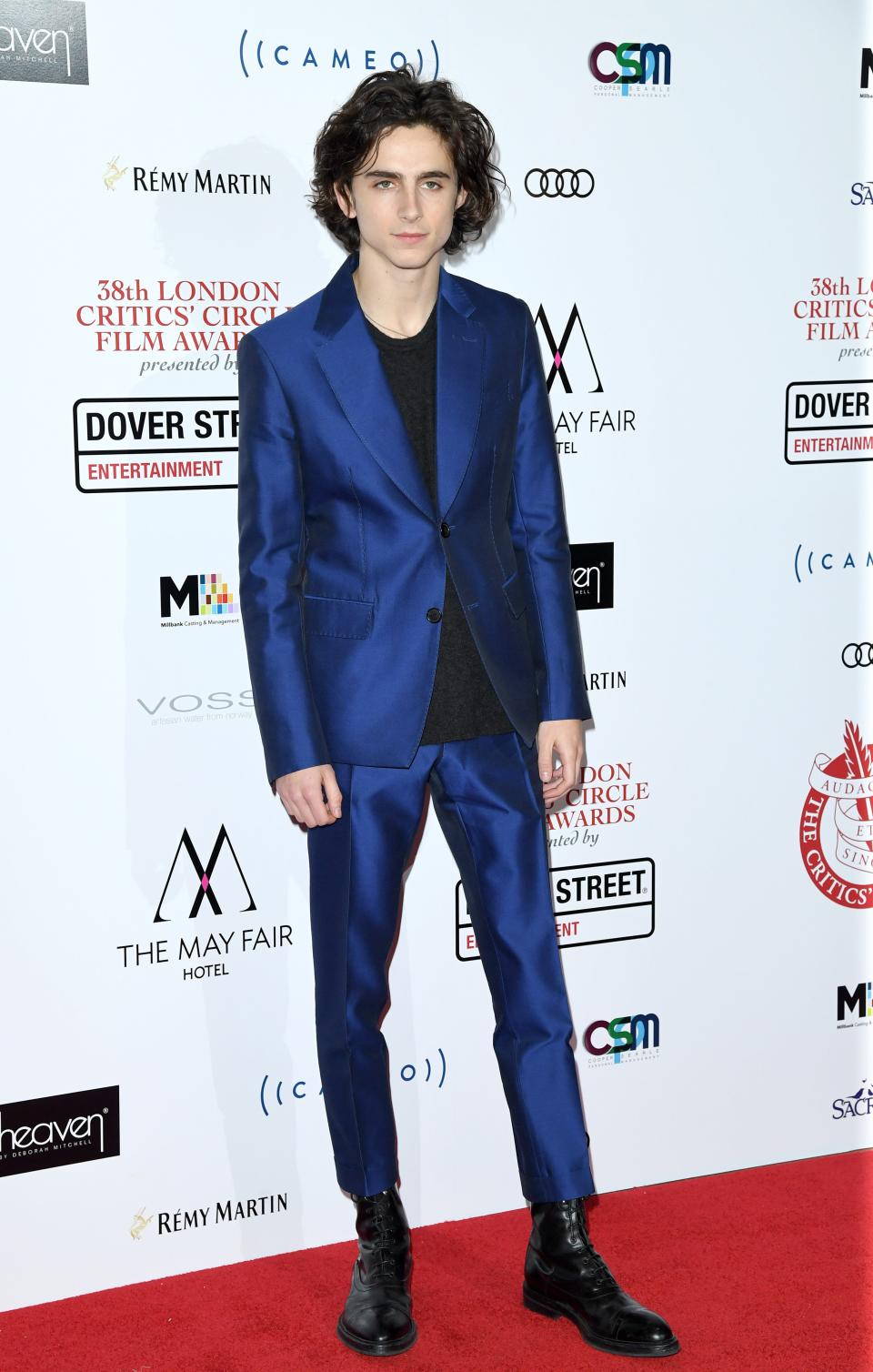 Timothee Chalamet attends the London Film Critics Circle Awards 2018