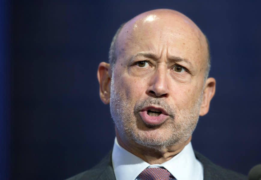 Lloyd Blankfein took to social media following the BMG/Independent poll: AP