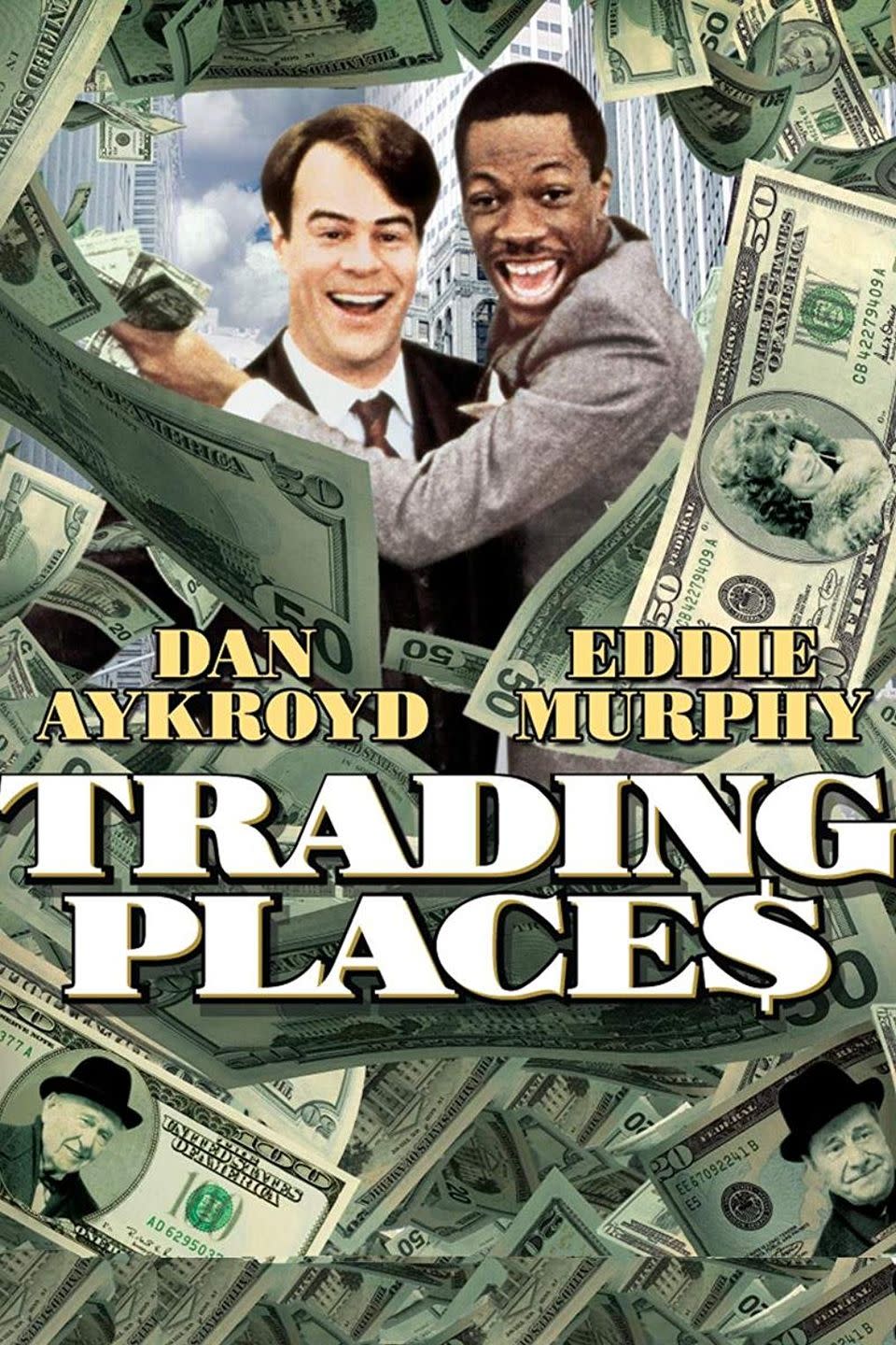 <p>This modernized version of Mark Twain's <em>The Prince and The Pauper</em> is set during the holidays and stars Dan Aykroyd and Eddie Murphy. Get ready for a laugh riot!</p><p><a class="link " href="https://www.amazon.com/Trading-Places-Denholm-Elliott/dp/B00119XQHI/?tag=syn-yahoo-20&ascsubtag=%5Bartid%7C10067.g.38414559%5Bsrc%7Cyahoo-us" rel="nofollow noopener" target="_blank" data-ylk="slk:WATCH NOW;elm:context_link;itc:0;sec:content-canvas">WATCH NOW</a></p>