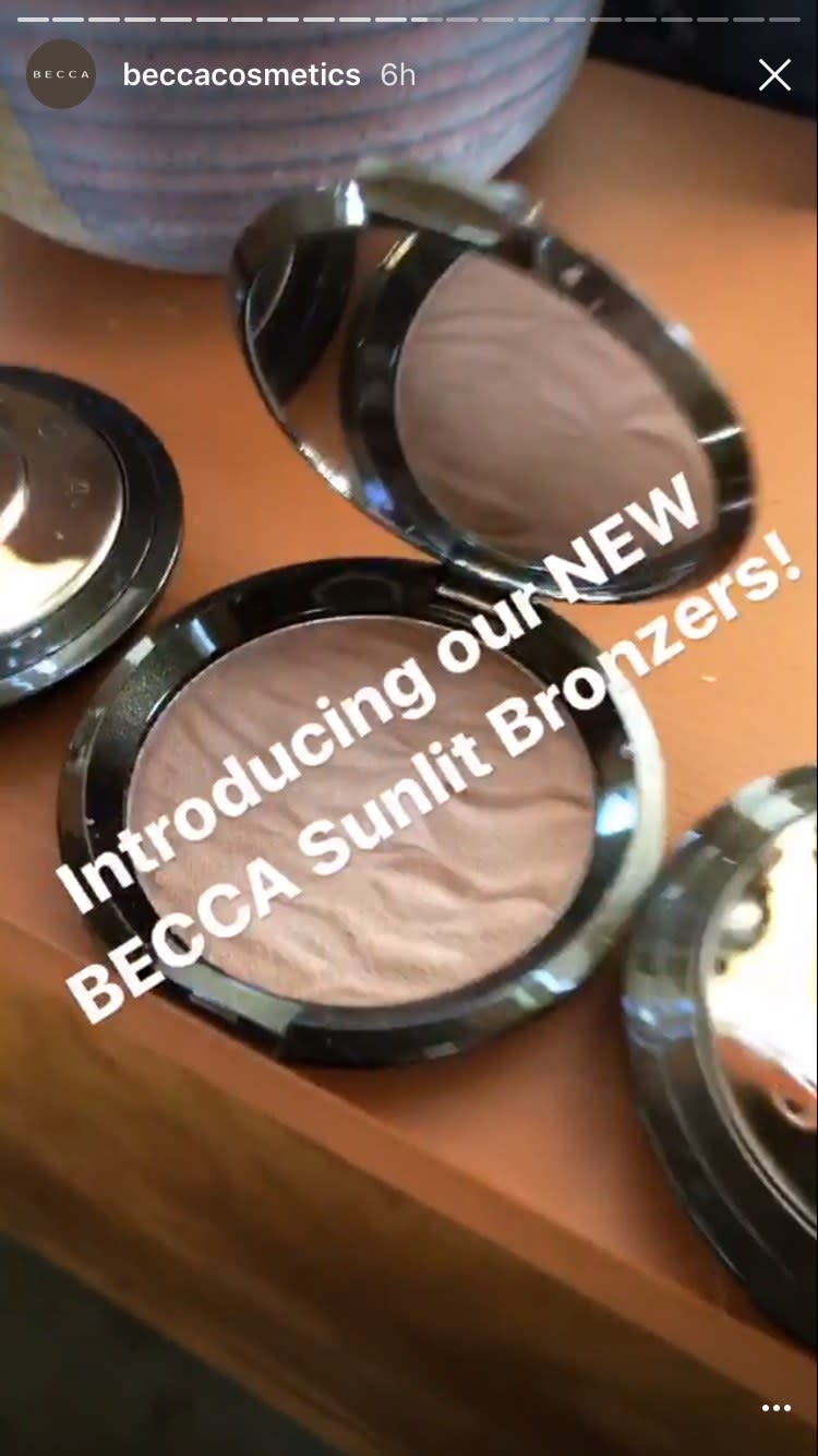 The new Becca Cosmetics Sunlit Bronzer launches next month with five beach-inspired shades for every skin tone.