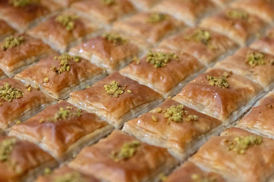 For the sweet tooth, Baba’s Pantry offers freshly baked baklava.