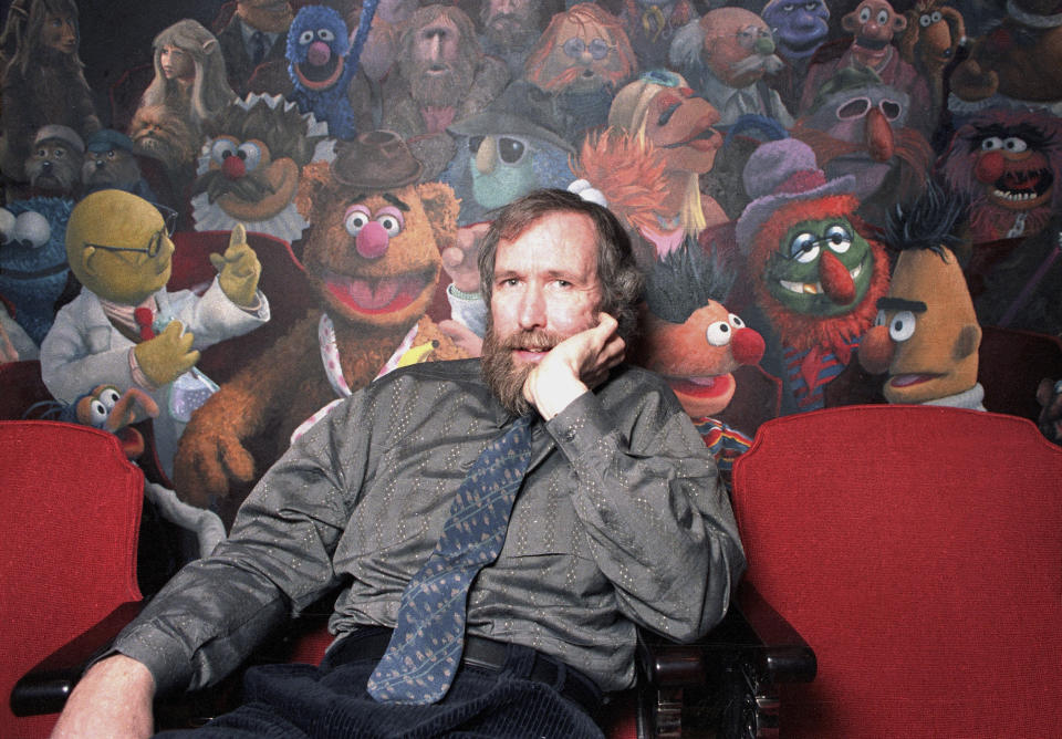 FILE - Muppets creator Jim Henson poses in his 69th Street office in New York on Dec. 30, 1985. Henson is the subject of the documentary "Jim Henson: Idea Man." (AP Photo/Burnett, File)