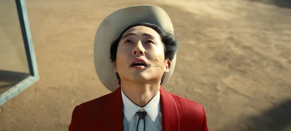 Steven Yeun in ‘Nope’ - Credit: Everett Collection