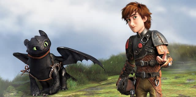 Everett Collection Toothless and Hiccup in 'How to Train Your Dragon 2'