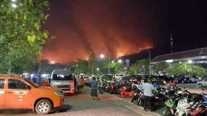 清邁及清萊從3月中發生森林大火，大火肆虐造成近400公頃的林地被焚毀。（圖／We Don't Deserve This Planet臉書）