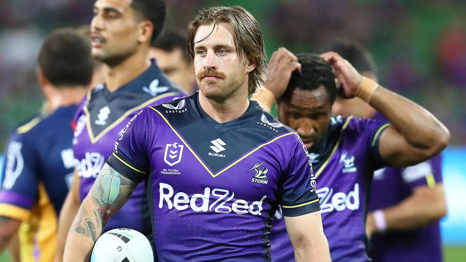 Pictured here, Cameron Munster looking dejected after a loss against Parramatta in the NRL.