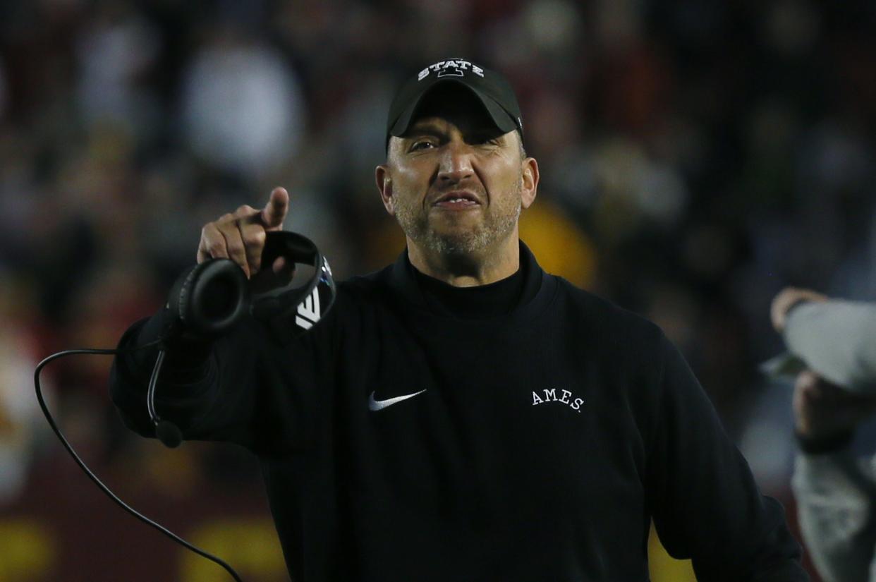 Iowa State coach Matt Campbell looks for momentum at Kansas State heading into bowl season.