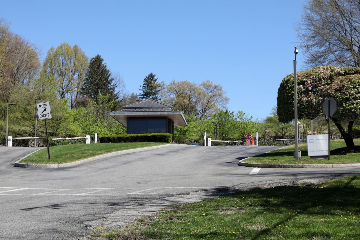 The entrance to the former General Electric Global Learning Crotonville Campus in Ossining April 24, 2024.