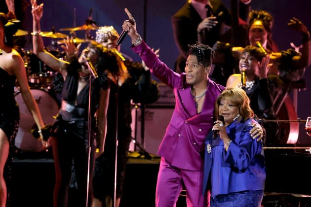 Jon Batiste and Ann Nesby performs onstage during the 66th GRAMMY Awards on February 04, 2024 in Los Angeles, California.  - Credit: Amy Sussman/Getty Images