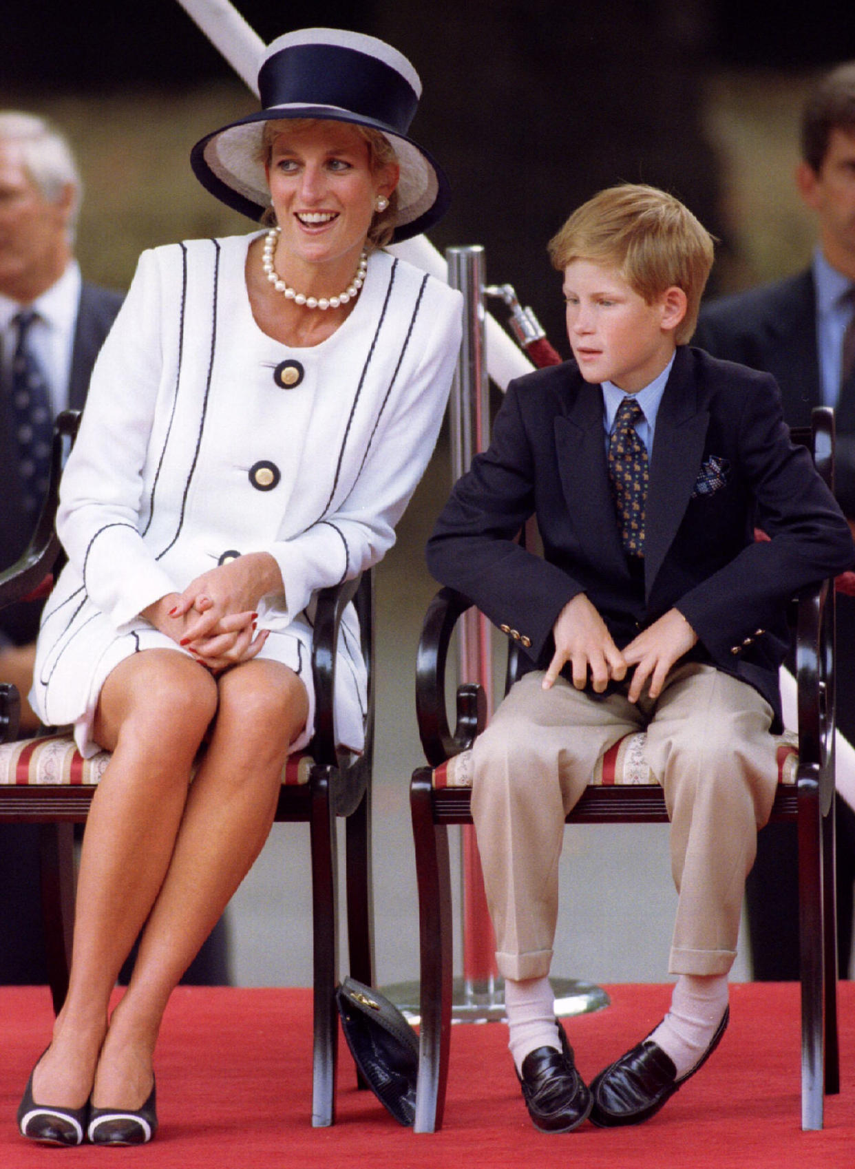 Diana, Princess of Wales and her son Prince Harry, depicted in 1995, had a close relationship. (Photo: Getty Images)