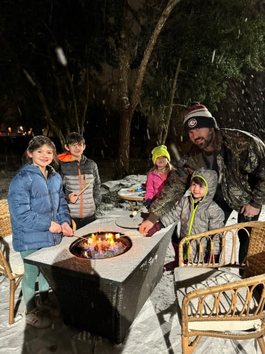 Jones family enjoys snow in Hendersonville (Courtesy: Brittany Jones)