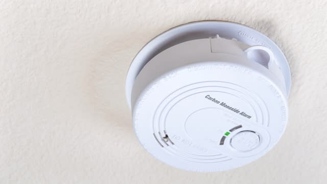 A carbon monoxide detector