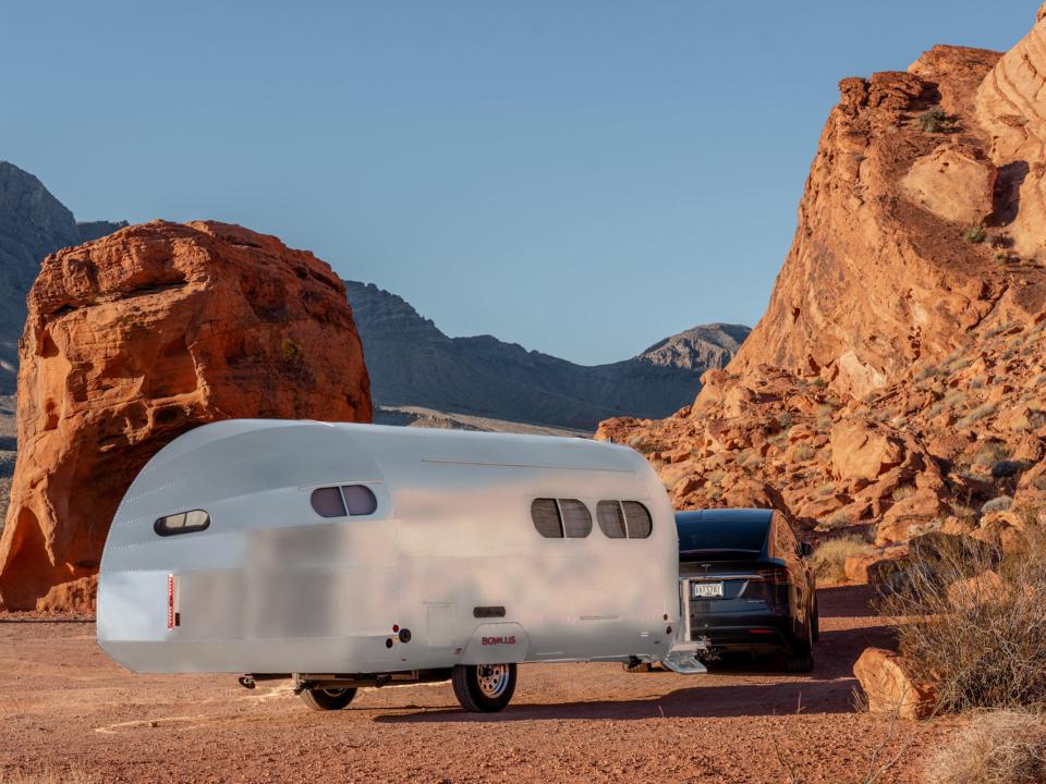 The Bowlus Heritage travel trailer