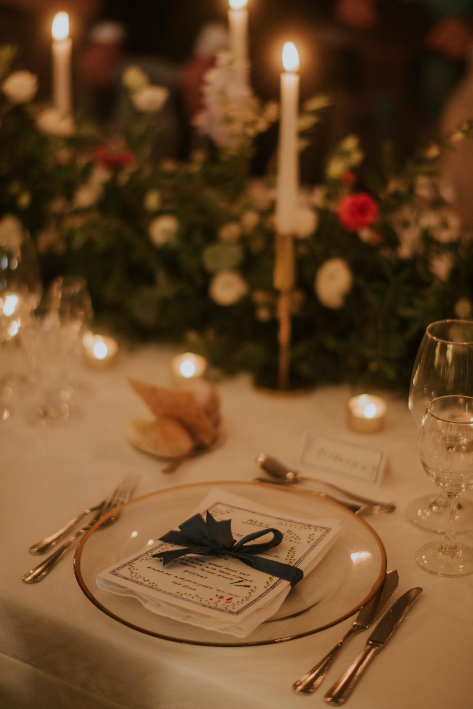 The Bride Wore Feathers for Her Civil Ceremony in London, and a Dress Embroidered With Peonies to Her Micro-Wedding in Portugal