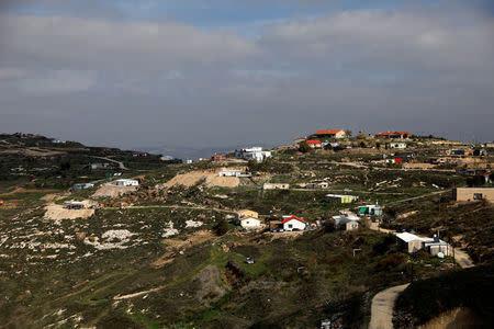 FILE PHOTO: A general view of the Havat Gilad settlement outpost, West Bank January 10, 2018. REUTERS/Ronen Zvulun/File Photo