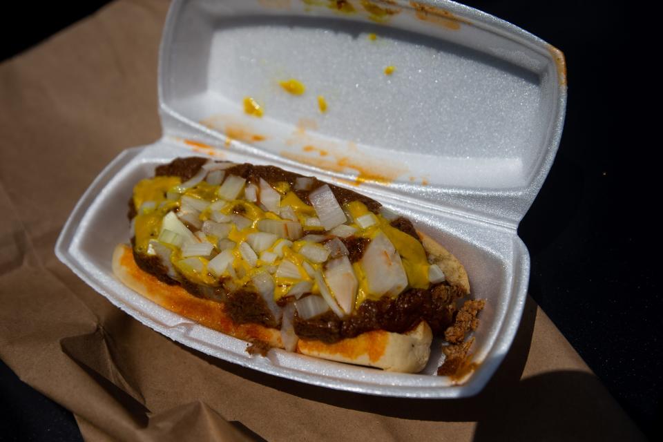 The Classic Coney Dog from Vee's Grill and Coney Island.