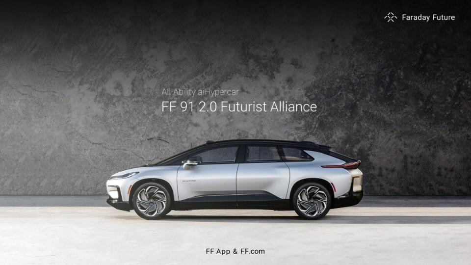 Faraday Future公布FF 91 2.0 Futurist Alliance車款正式上市消息，售價30.9萬美元起跳