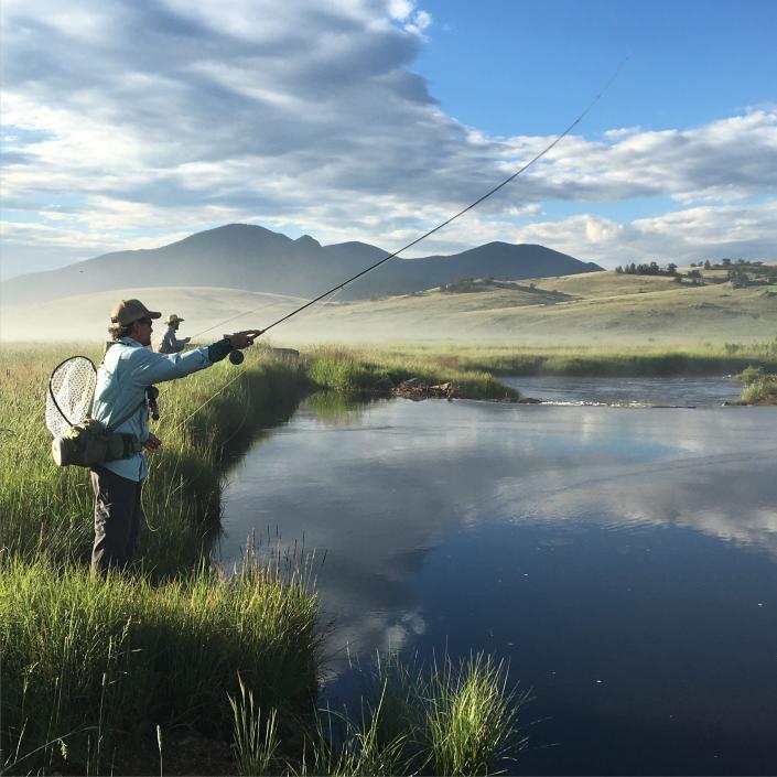 The Orvis-endorsed Fly Fishing Camp, 75 minutes from the Broadmoor offers some of the best fly fishing in Colorado.