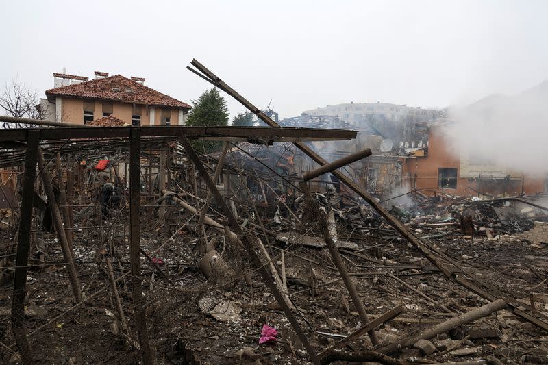 Aftermath of a Russian missile attack in Odesa