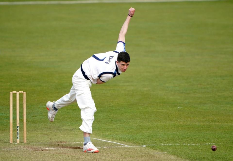 Matthew Fisher took four wickets as Gloucestershire were bowled out for 227 (Zac Goodwin/PA) (PA Wire)