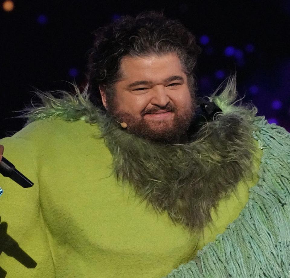 Jorge Garcia smiles in the cyclops costume