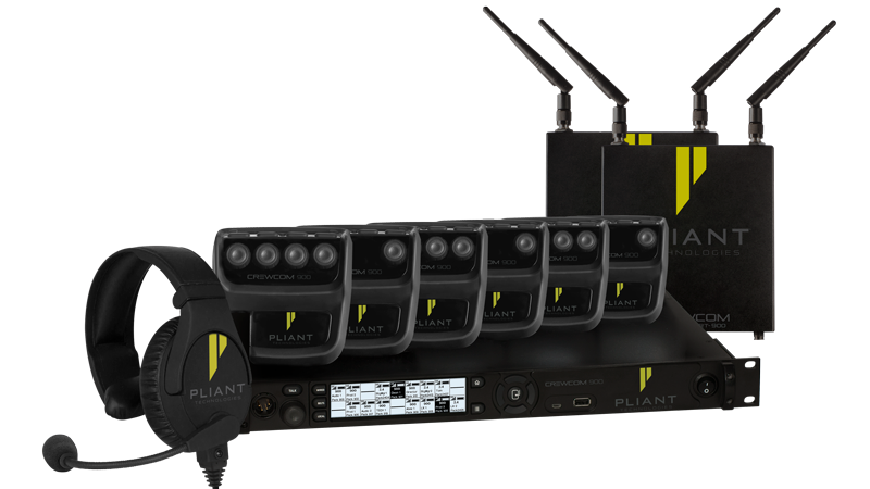  The Pliant Technologies CrewCom wireless system. 