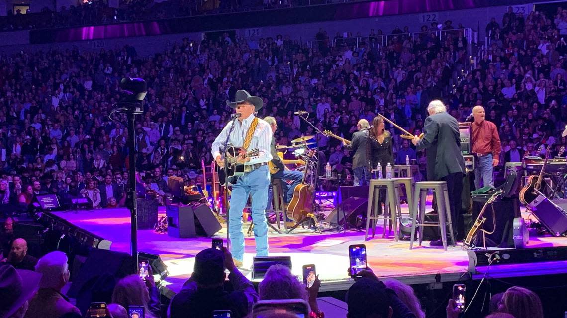 George Strait performed his first of two nights at Dickies Arena in Fort Worth Nov. 18.