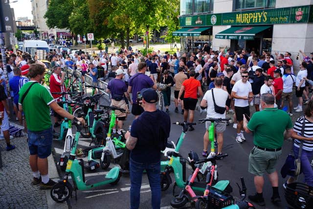 England fans at Murphy’s Irish Pub