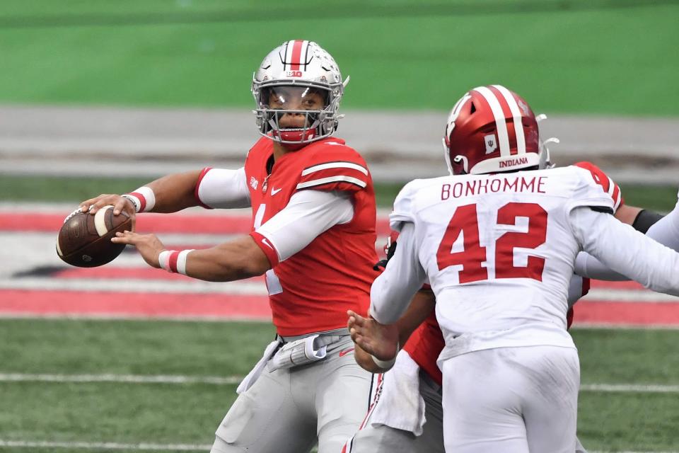 Former Ohio State quarterback Justin Fields embodied what the Indianapolis Colts look for in a quarterback with his production, leadership and toughness, but the Colts chose a different route instead of waiting to see if he'd be available in the draft.