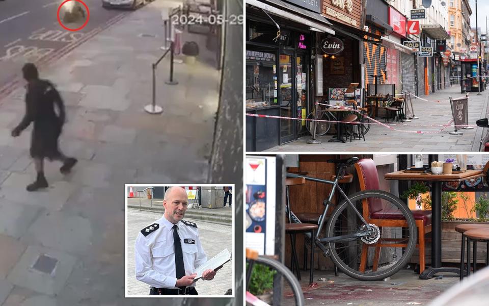 Aftermath of Dalston shooting which left a nine-year-old girl fighting for life (ES Composite)