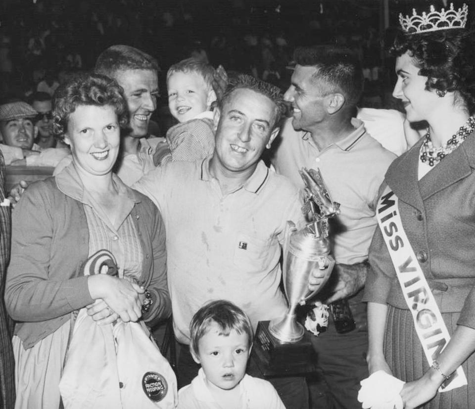 Rex White, who won the NASCAR Grand National race at Champion Speedway in Fayetteville on Nov. 3, 1957 (the first race of the 1958 season).