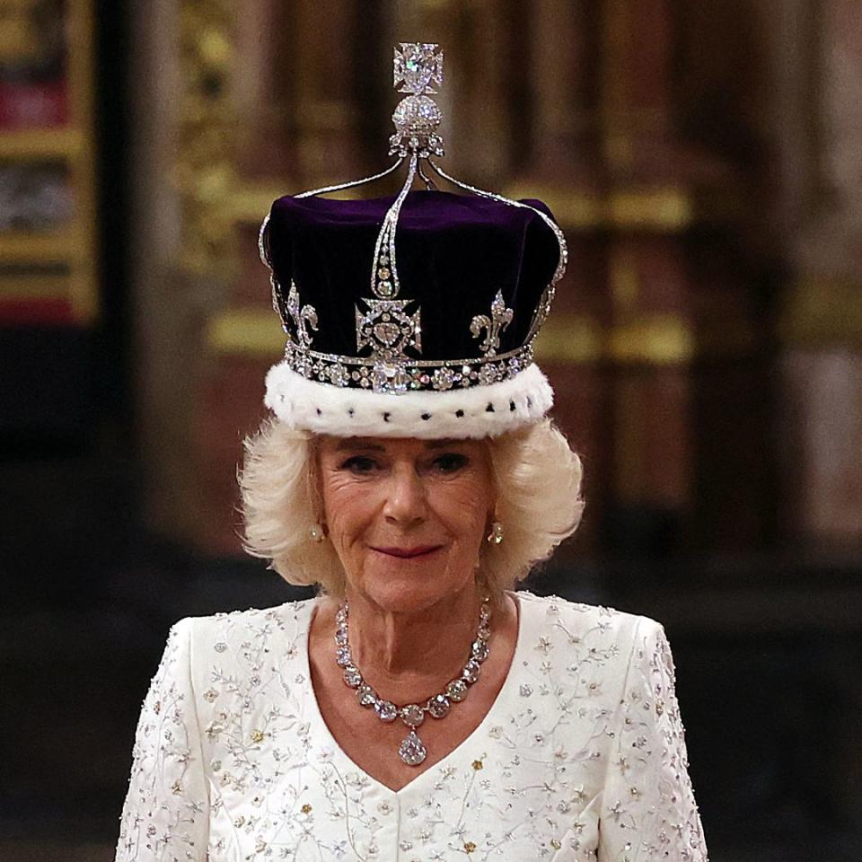 Who are Queen Camilla's teen grandchildren?