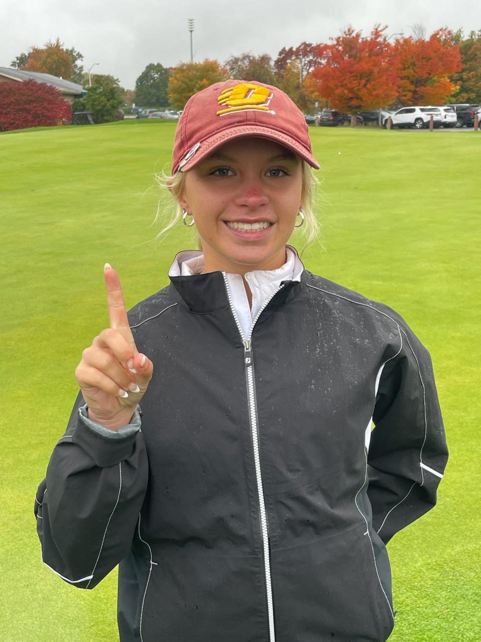 Coopersville's Lauren Davis won the Division 2 girls golf individual state championship on Saturday, Oct. 21, 2023, at Michigan State.