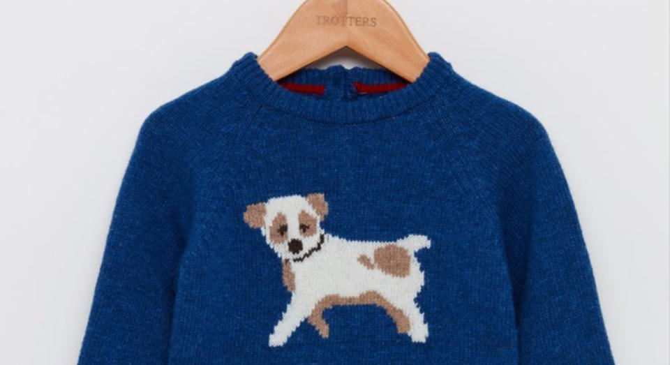 The jumper, from high-street chain, Trotters, sold out within hours. [Photo: Trotters]