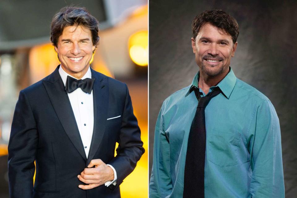 <p>Getty (2)</p> Tom Cruise (left) and Peter Reckell