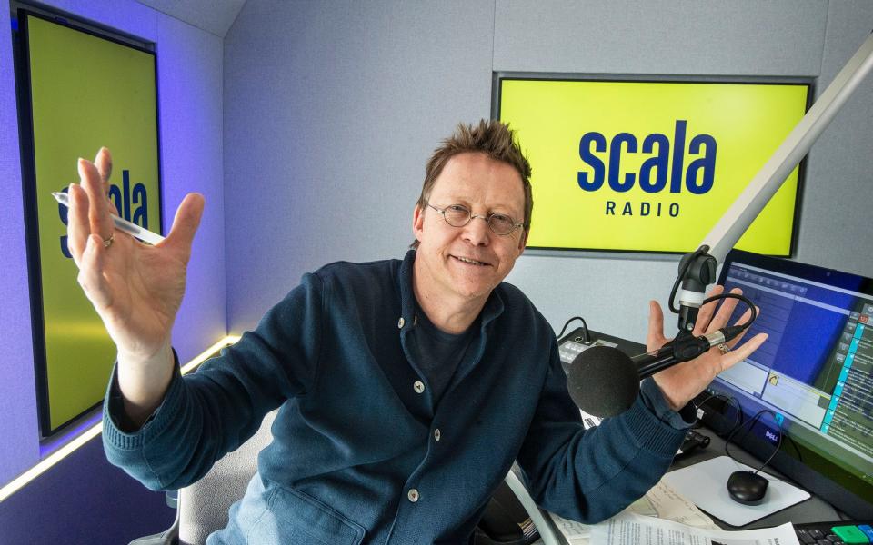 Simon Mayo on Scala Radio in 2019 - Julian Simmonds