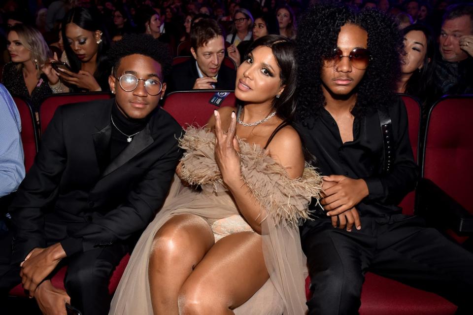 Toni Braxton and sons