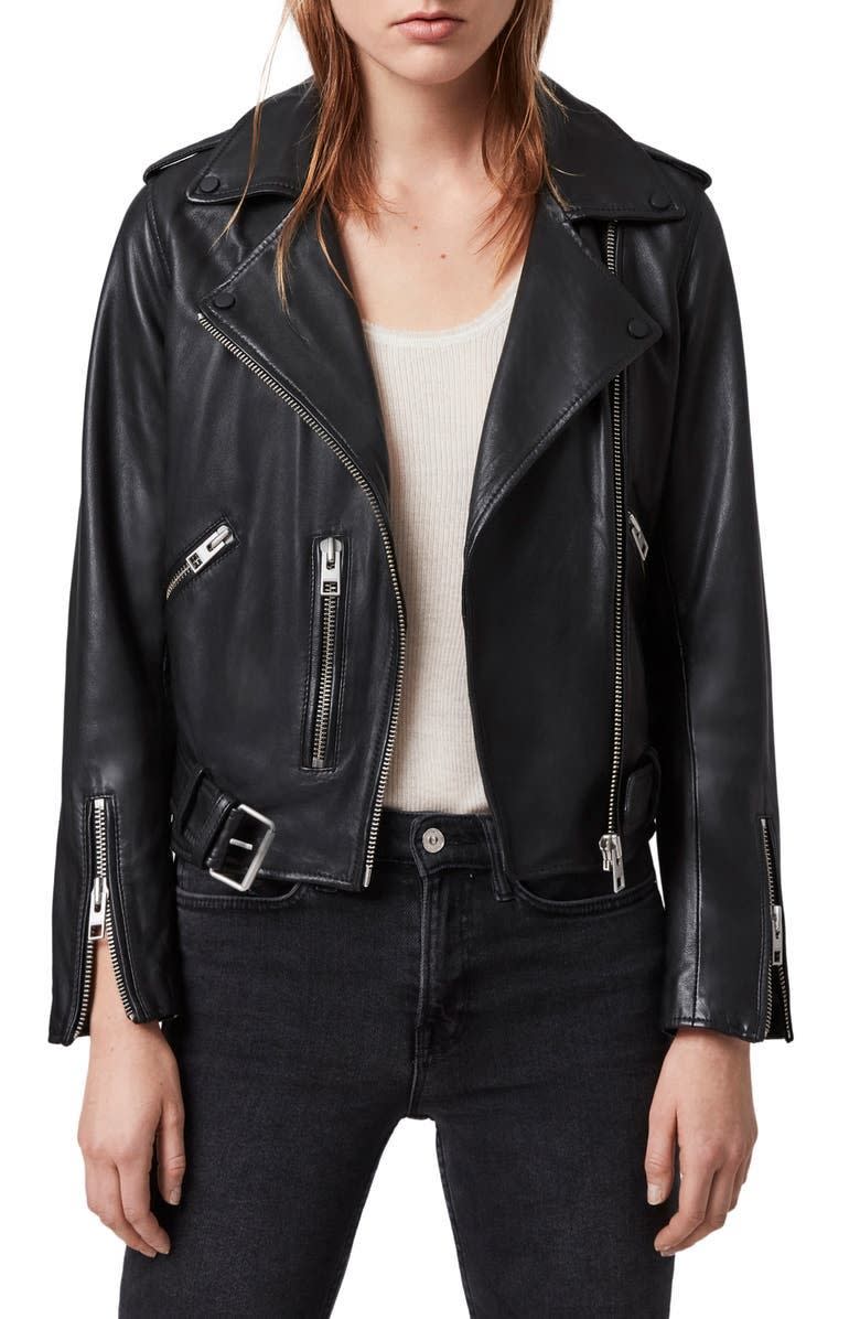 <p><strong>ALLSAINTS</strong></p><p>nordstrom.com</p><p><a href="https://go.redirectingat.com?id=74968X1596630&url=https%3A%2F%2Fwww.nordstrom.com%2Fs%2Fallsaints-balfern-leather-biker-jacket%2F4888436&sref=https%3A%2F%2Fwww.townandcountrymag.com%2Fstyle%2Ffashion-trends%2Fg36955588%2Fnordstrom-anniversary-sale-2021%2F" rel="nofollow noopener" target="_blank" data-ylk="slk:Shop Now;elm:context_link;itc:0;sec:content-canvas" class="link ">Shop Now</a></p><p>$325.90</p><p><em>Original Price: $489</em></p>