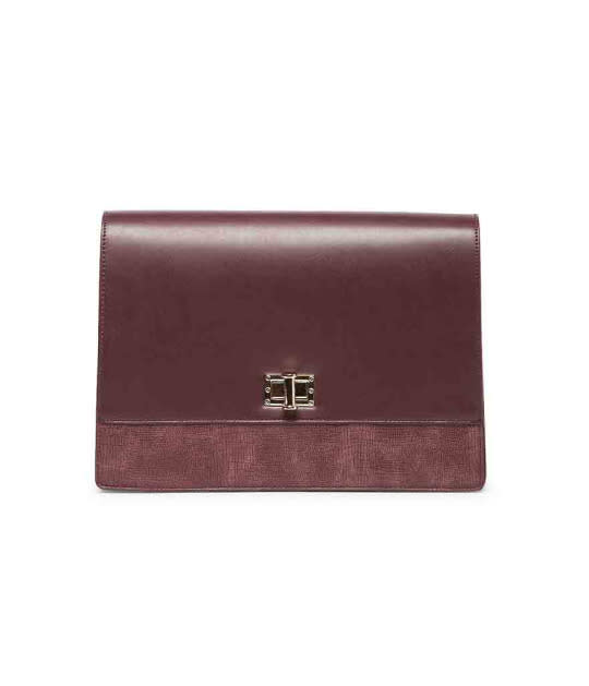 Sole Society Margo Exotic Boxy Clutch