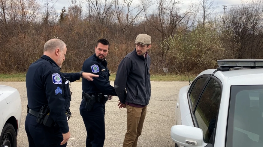 Eric King is arrested by Kentwood police after clients Bill and Nicole Thompson went looking for their missing countertops in December 2022.