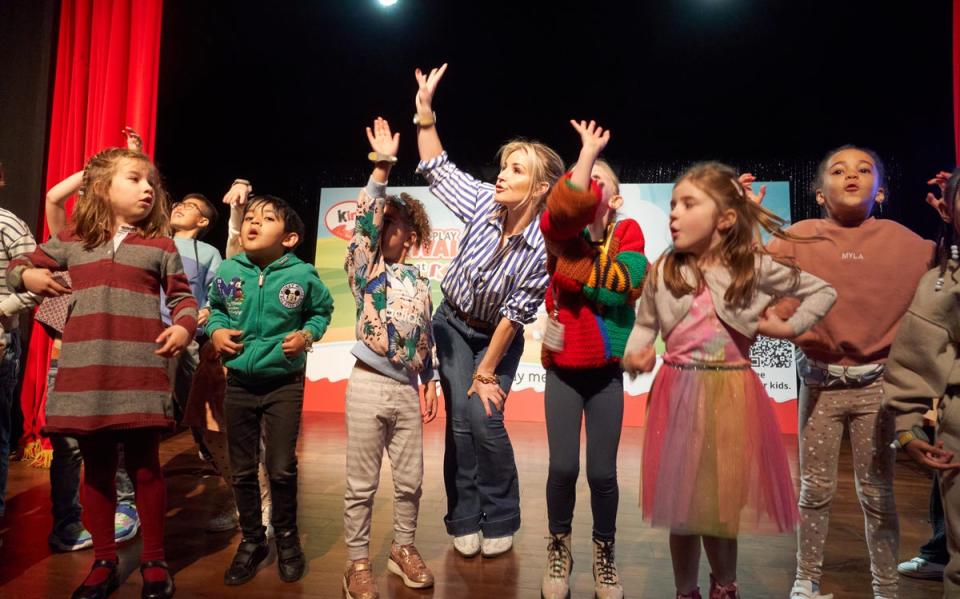 Helen Skelton led her own workshop at Kinder Masters of Play Festival (Simon Jacobs/PA Wire)