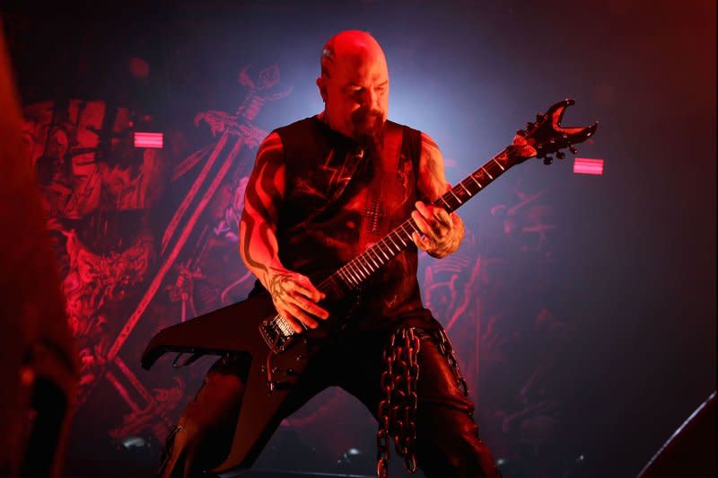 Kerry King performs with Slayer at Madison Square Garden in New York City on November 9, 2019. The rocker turns 60 on June 3. File Photo by Dave Allocca/UPI