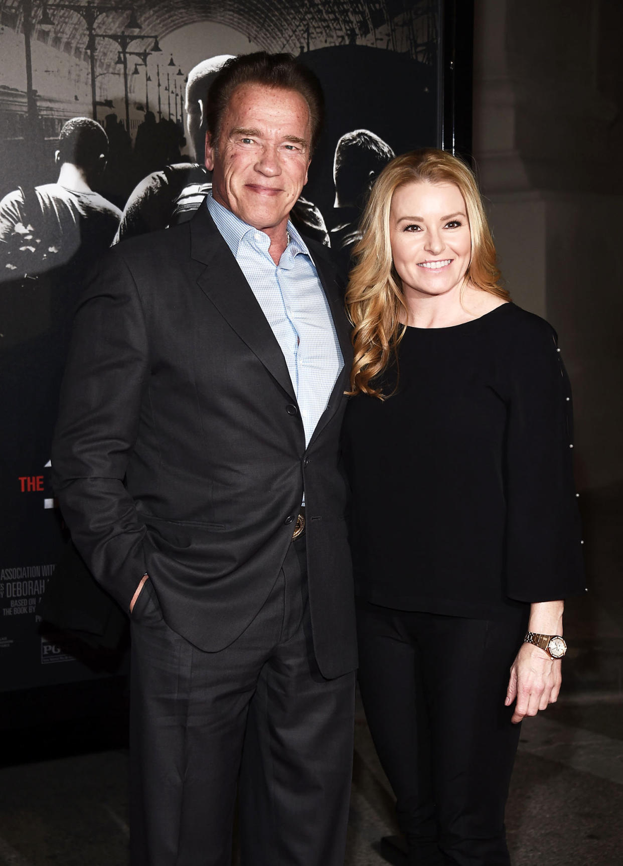 Arnold Schwarzenegger and Heather Milligan (Amanda Edwards / Getty Images)