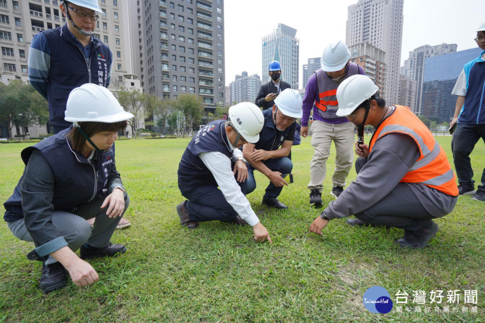 市政公園啟動第二階段草皮活化工程